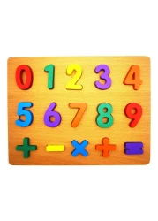 Learning &amp; Educational Toys for Kids &amp; Toddler - Number Alphabet Puzzle - Pre school Learning Board Games, Early Education Wooden Math Puzzles