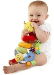 Crib Bed Stroller Car Seat BarBaby Stroller Toy Activity Spiral Hanging Toy