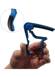 Mike Music Guitar Capo Black For 6 String Acoustic Electric Guitar Bass Guitar And Ukulele (Capo B4, Blue)