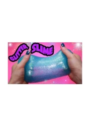 تي تي زي سلايم عجينة قابلة للتمدد وغير لاصقة مضيئة يمكنك صنعها بنفسك - أزرق