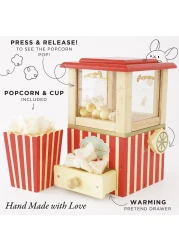 Le Toy Van Wooden Honeybake Retro Popcorn Machine Cinema Kitchen Or Movies Pretend Play Movie Night Role Kids Play Toy