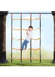 ULTIMAX Ninja Obstacle Course Kit Ninja Obstacle Course for Kids Outdoor Ninja Warrior Training Equipment Backyard Monkey Bar