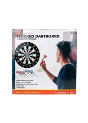 سوبريم سبورتس لوح رمي السهام مع سهام - متعدد الألوان مقاس 18 بوصة 7 قطع