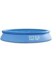 Intex 28116 Easy Set Pool Inflatable Resistant Circular Above Ground Portable Outdoor Family Swimming Pool
