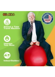 WALIKI Hopper Ball Hippity Hop Jumping Hopping Therapy Ball Relay Races Red Adults 16101 2975CM