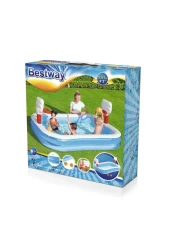 Bestway Basketball Play Paddling Pool Multicolour 251x168x102cm