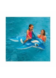 إنتكس عوامة سباحة قابلة للنفخ للركوب على شكل حوت صغير - أزرق 60 × 24 بوصة 58523NP
