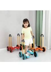 Children Scooter Kids Balance Pedal Car Bike Pedal Exercises Car Sense Traning Equipment for Kindergarten Excercise Stepper Scooter for Kids,B: orange