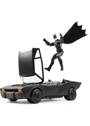 DC Comics BATMAN, Batmobile with 30-cm Figure, The Movie Collectible, Kids&rsquo; Toys for Boys and Girls Aged 4 and up
