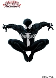 Spider-Man Marvel Ultimate Spider-Man Titan Hero Series Black Suit Spider-Man Figure - 12 Inch
