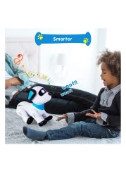 Remote Control Robot Dog Toy Programmable Interactive And Smart Dancing Robots for Kids 5 and up RC Stunt Toy Dog with Sound LED Eyes