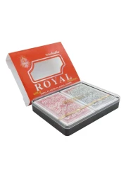 آشا بطاقات لعب ملكية ذهبية أصلية 2 قطعة