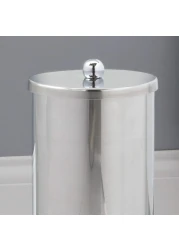 Zenna Home Toilet Paper Storage Holder with Lid Rust Resistant Stainless Steel Enclosed Toilet Paper Holder Holds 3 Rolls Modern Toilet Paper Storage and Tissue Holder Tp Holder for Bathroom