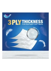 فاين ديلوكس ورق مرحاض 3 طبقات أبيض 4 لفافات