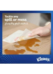 Kleenex Multi Purpose Kitchen Tissue Paper Towel 2 PLY 1 Roll x 90 Sheets Absorbent Towels for all Surfaces