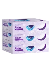 Fine Facial Tissue Wellness Box 120 Sheets X 2Ply Pack Of 3