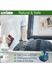 Travel Bed Bug Mite Killer Spray by Premo Guard 3 oz Child Pet Safe Fast Acting Stain Odor Free Best Protection Carryon Bag Approved