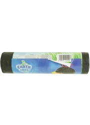 Earth Choice Quick Tie Drawstring Black 15 Garbage Bags