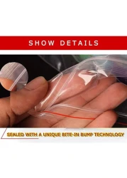 Lavish Clear Resealable Plastic Ziplock Storage Bag Size - 10 X 15 cm, [100-Units]