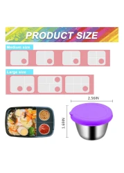 10PCS Food Storage Bags Silicone Leakproof Reusable Storage Bags Reusable Snack Bags Silicone for Home Food Storage Kids School LunchPicnic and Travel Salad Dressing Container