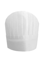 Kleen Grip Disposable Chef Hats White 9" 60gsm non woven 10pcs/Bag