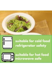 LAVISH Heavy-Duty Bagasse Biodegradable Paper Bowls, [ 10-Pack 16Oz/475ml ] Compostable Bowls for Hot &amp; Cold Foods, Ideal for Soup, Ice Cream, Salad, Snacks, and Desserts (White)