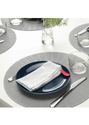 Napkin Have Loops In Different Colours White/Black 33X33cm