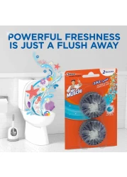 مستر ماسل 3 في 1 قطع لتنطيف مقعد التواليت برائحة البحر 50 غرام حزمة من 2
