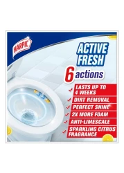 Harpic Active Fresh Sparkling Citrus 2 Toilet Rim Blocks 70g 2 PCS