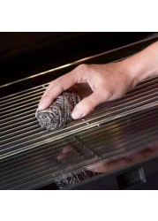 فيليدا غليتزي إينوكس سلك حلزوني من الفولاذ المقاوم للصدأ لتنظيف الأطباق 2 قطع - فضي