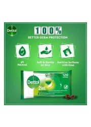 Dettol Original Anti-Bacterial Multi-Use 120 Wipes