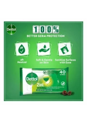 Dettol Original Antibacterial Skin 40 Wipes