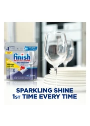Finish Quantum All-in-1 Powerball Dishwasher Tablets Lemon Sparkle 40 Tablets Pack of 2