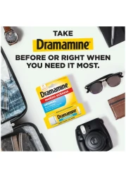 Dramamine Motion Sickness Original Travel Vial 12 Count 3 Pack