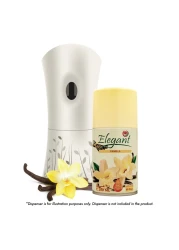 Elegant Automatic Spray REFILL &ndash; Vanilla &ndash; 300ML &ndash; Pack of 3, Triple Pack (300ML x 3 Pcs) &ndash; Air Freshener REFILL for Home And Bathroom, Made With ESSENTIAL OILS