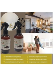 320ml Chocolate and Vanilla Room Air Freshener - 2-Pack for Home, Office, Carpets, and Pillows - Odor Eliminator