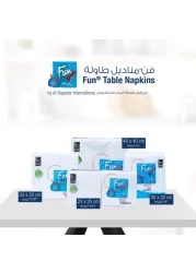 Fun Everyday Table Napkins White 2 Ply 40x40cm 50 PCS
