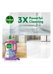ديتول 3X منظف أرضيات قوي مضاد للبكتيريا برائحة الخزامى 3 لتر + 1.8 لتر