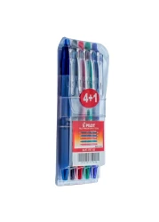 بايلوت فريكسيون كليكر قلم حبر ملون 0.7 ملم 5 قطع