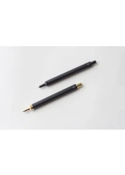 HMM Pencil 07mm Mechanical Lead Pencil for Office School Ideal for Drawing Writing Drafting Balanced Durable Aluminum Brass Design Black Gold