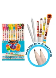 Smencils Patented Gourmet Scented Graphite HB 2 Pencils Made from Recycled Newspapers 10 Count Gifts for Kids School Supplies
