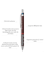 rOtring Tikky Mechanical Pencil 07 mm Burgundy 1904692