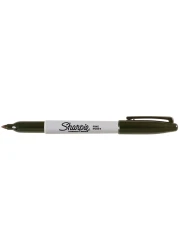 Generic Sharpie Permanent Marker, Fine Point, Black, Pack Of 3