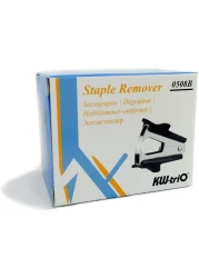 Fitto Staple Remover, Stainless Steel with Black Handle – Durable, Ergonomic Grip, Heavy Duty Staple Extractor, Ideal for Office, School, and Home Use