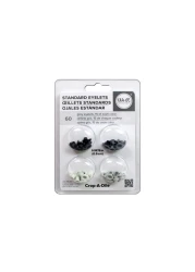 We R Memory Keepers Eyelets Standard Gray 60 Pieces Per Pack