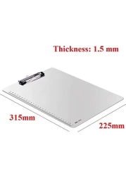 ايوانتو لوح مشبكي بلاستيكي مقاس ايه 4 مع مسطرة جانبية