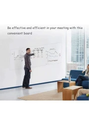 Generic Lependor Self-Adhesive Whiteboard Wall Decal Sticker, 17.7" X 78.7" Extra Large Strong &amp; Durable Dry Erase Wall Paper Message Board Peel Stick, White