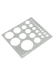 Aleks Melnyk No200 Metal Circle Template metric Circle Tracers for Drawing Circle Ruler Circle Templates for Drafting Round Stencil Architect Tool Metal Design Template Circle Stencil Painting