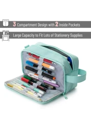 Mr Pen Large Capacity Pencil Case Mint Green Pencil Pouch Pencil Bag Pen Case Pen Pouch Pen Bag Pencil Pouches Pencil Bags Green Pencil Case School Pencil Case College Pencil Case