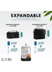 Insulated Lunch Bag - Cooler Bag - Expandable Lunch Bag suitable for Work Office School Travel - Lunch Bag for Men and Women - Lunch Box Leak proof with Adjustable Shoulder Strap